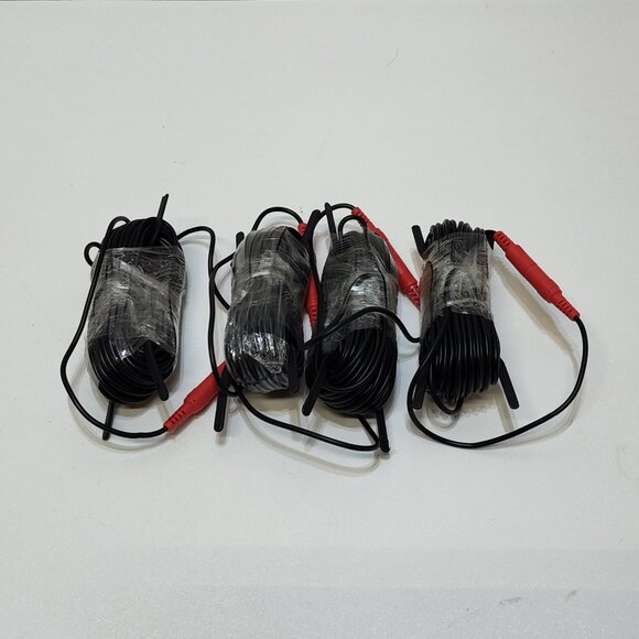 Security Camera Power Extension Cable 12V 2.1mm x 5.5mm plug 4 Pack 30' Cables - Picture 2 of 7